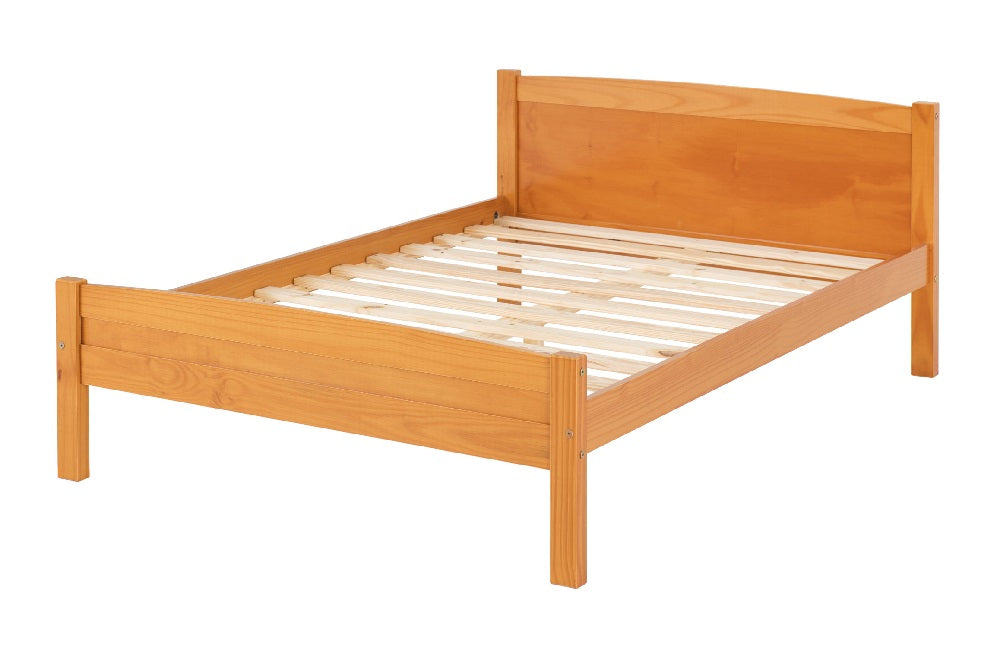 Amber 4FT 6" Bed Antique Pine furnishopuk