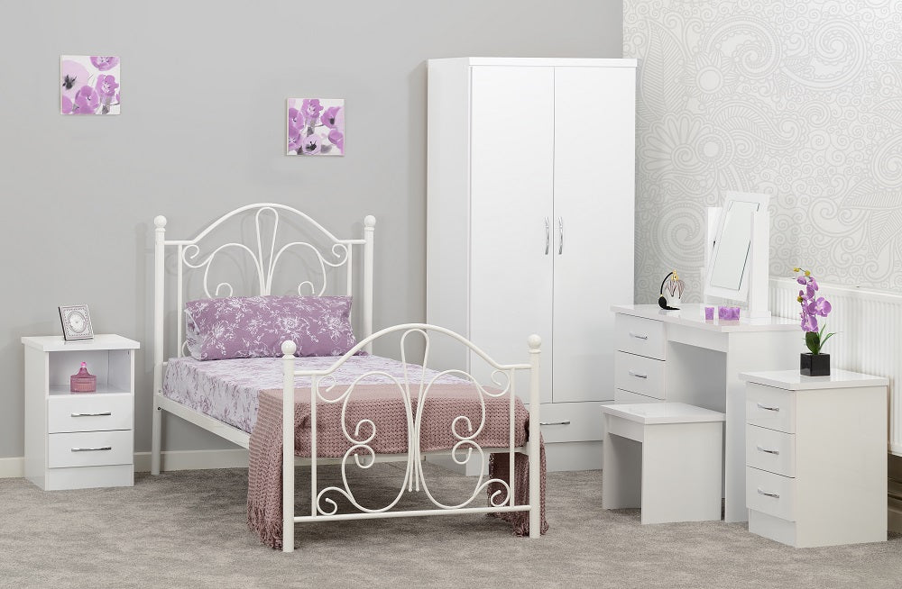 Annabel 3FT Bed White furnishopuk