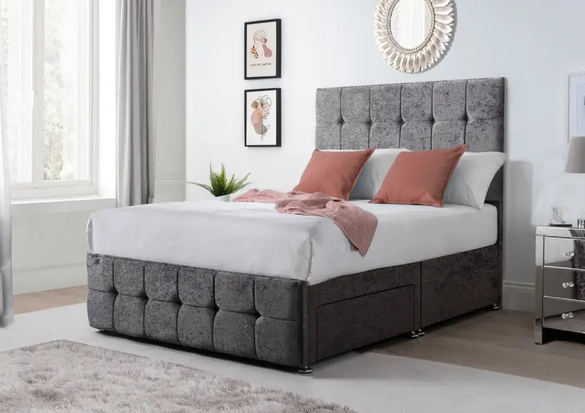 Elizabeth Divan Bed Plus Headboard Free UK Delivery