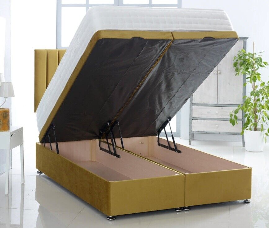 Divan Ottoman Bed Frame With Headboard Options And Mattress End Lift
