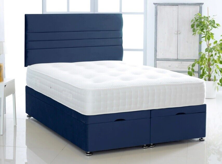 Divan Ottoman Bed Frame With Headboard Options And Mattress End Lift