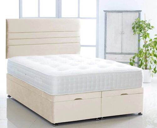 Divan Ottoman Bed Frame With Headboard Options And Mattress End Lift