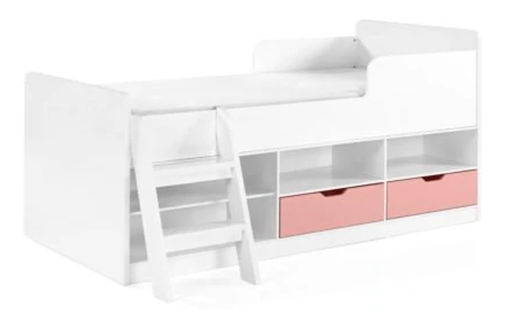 Jasper Low Sleeper Bed PINK - furnishopuk