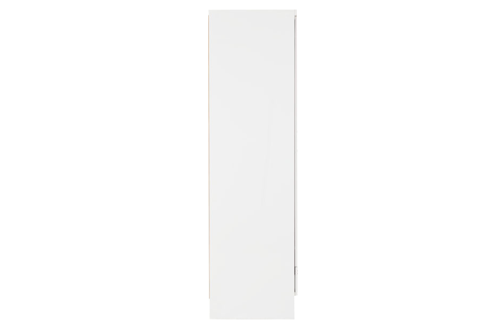 Nevada 2 Door 1 Drawer Wardrobe - White Gloss - furnishopuk