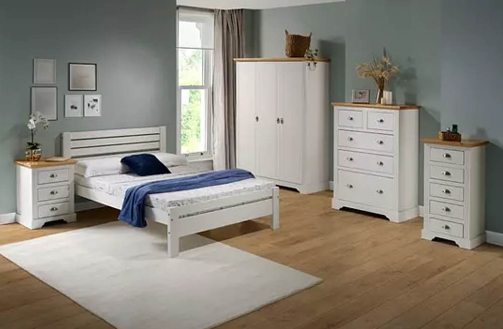 Toledo 4'6" Bed White