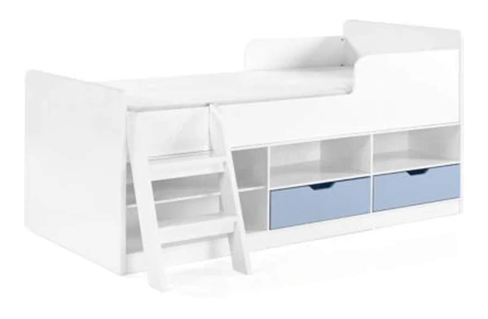 Jasper Low Sleeper Bed BLUE - furnishopuk