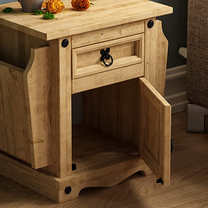Corona 1 Drawer Magazine Table - furnishopuk