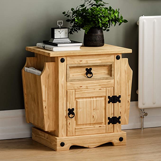 Corona 1 Drawer Magazine Table - furnishopuk
