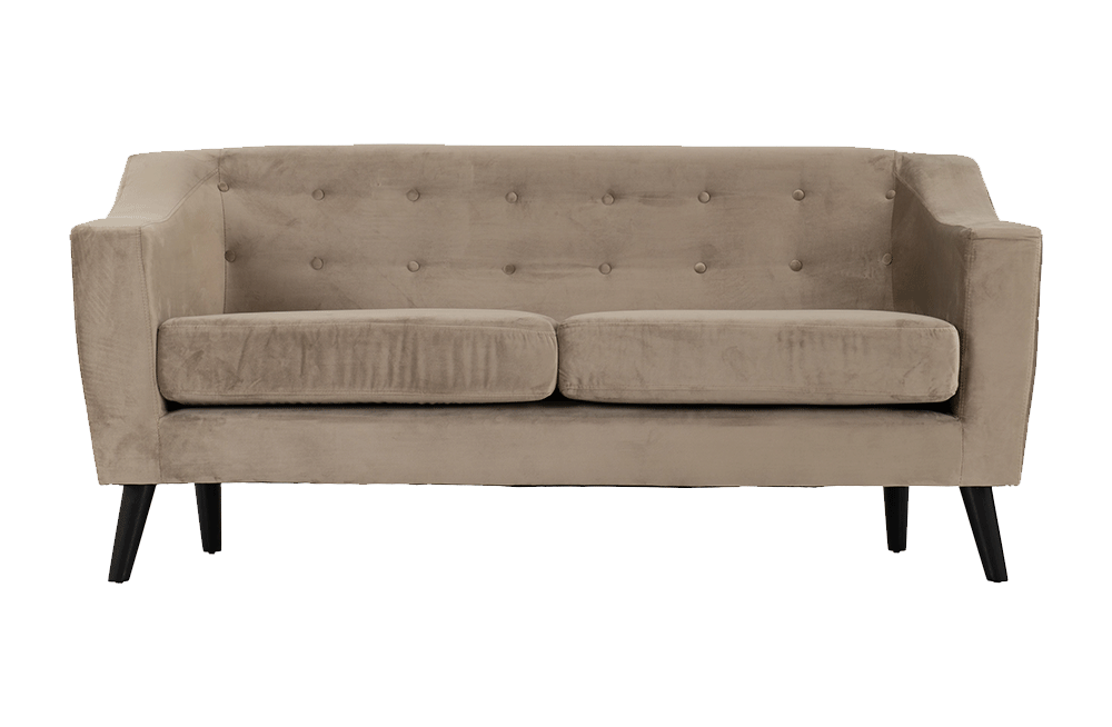 Ashley 3 Seater Sofa Oyster Velvet Fabric