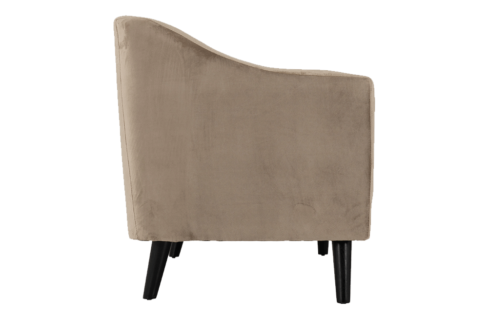 Ashley 3 Seater Sofa Oyster Velvet Fabric