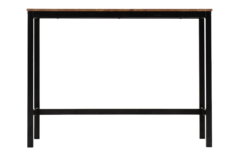 Athens Breakfast Bar Set Acacia Effect/Black