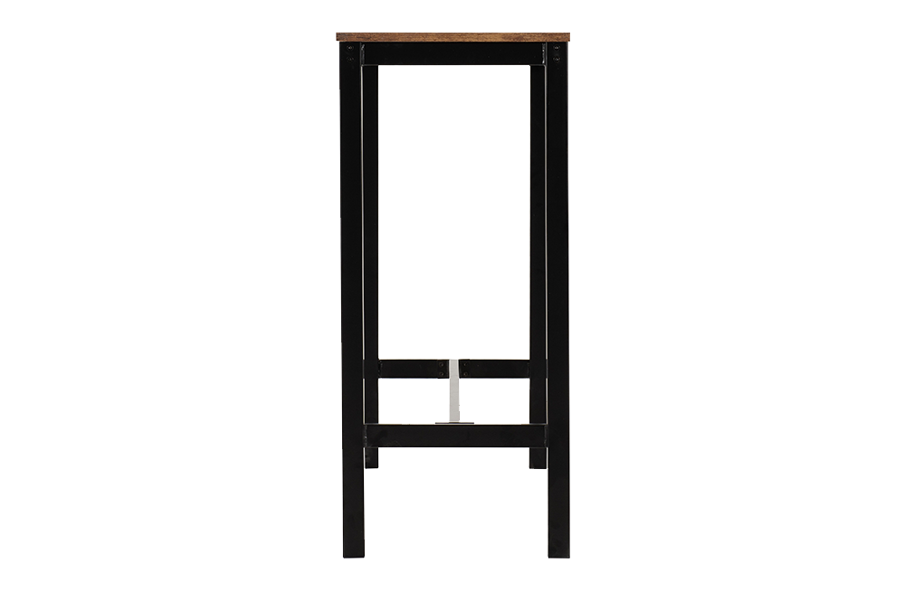 Athens Breakfast Bar Set Acacia Effect/Black