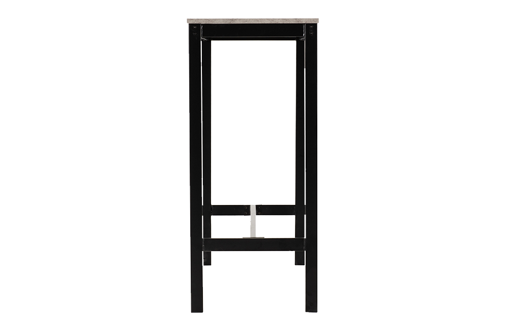 Athens Breakfast Bar Set Concrete Effect/Black