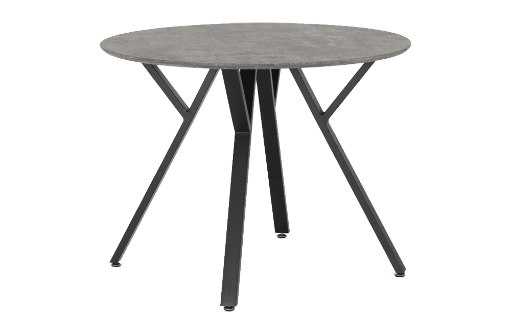 Athens Round Dining Set with Avery Chairs Concrete Effect/Black/Emerald Green Velvet
