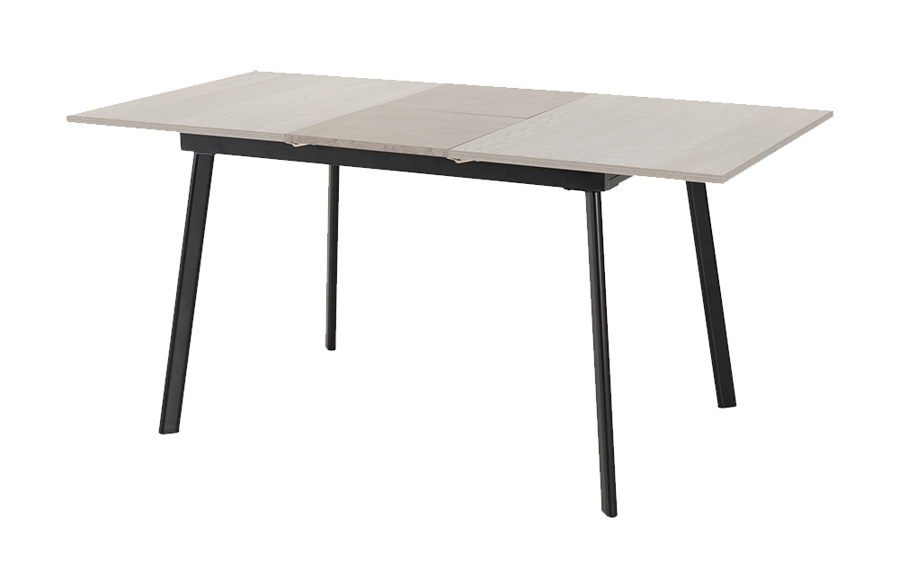 Avery Extending Dining Set with Avery Chairs Concrete/Grey Oak Effect/Emerald Green Velvet