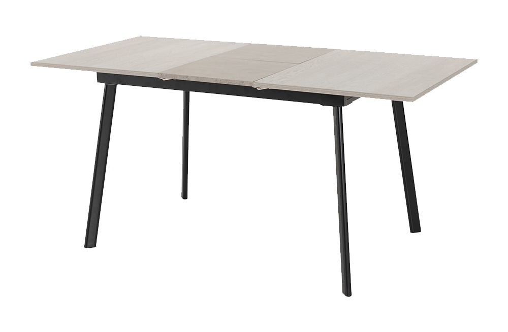 Avery Extending Dining Set with Lukas Chairs Concrete/Grey Oak Effect/Baby Pink Velvet