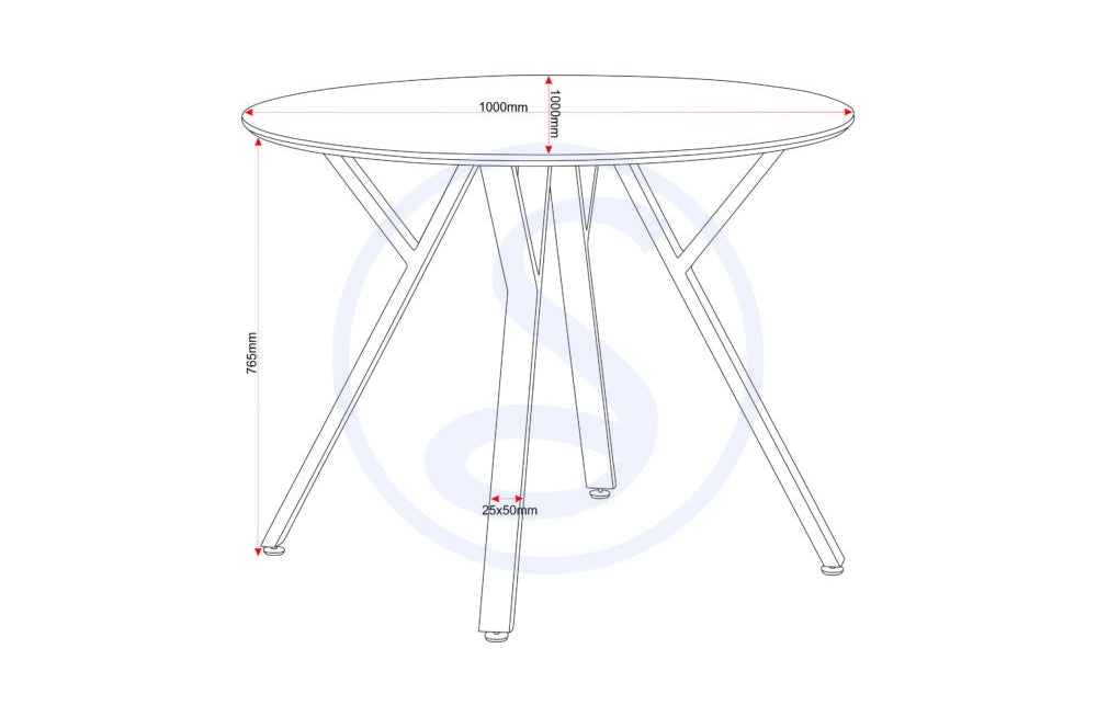 Athens Round Dining Set Concrete Effect/Black/Grey Faux Leather