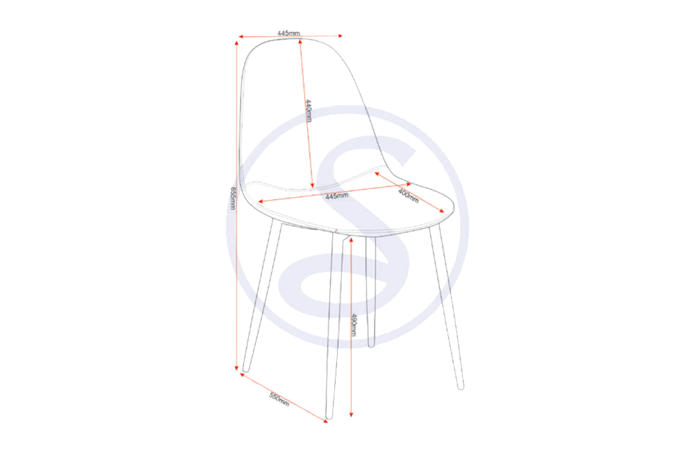 Athens Chair Brown Faux Leather