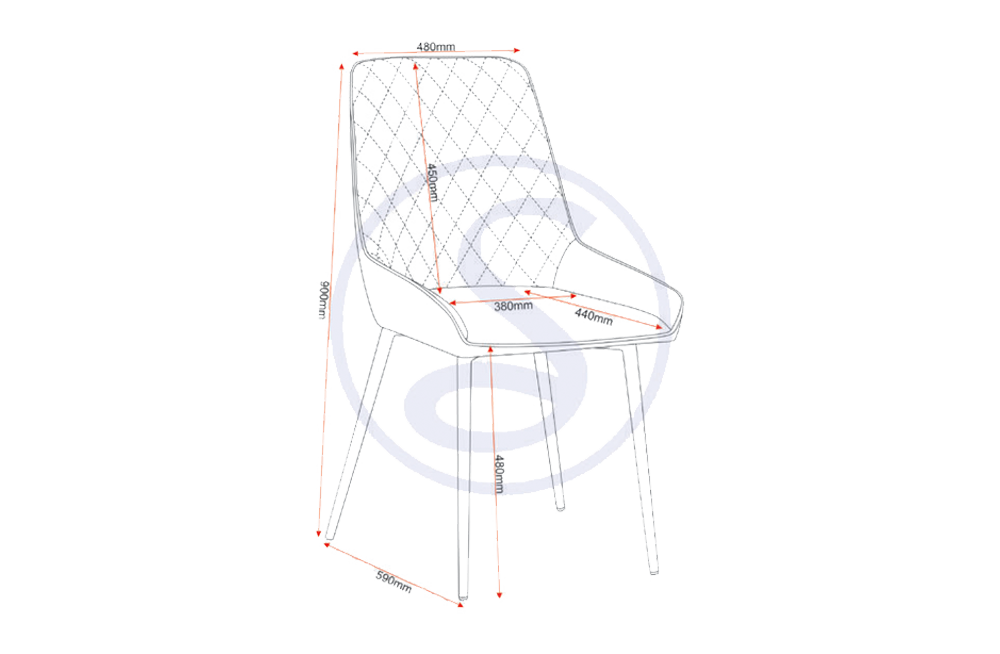 Athens Rectangular Dining Set with Lukas Chairs Concrete Effect/Black/Grey Velvet