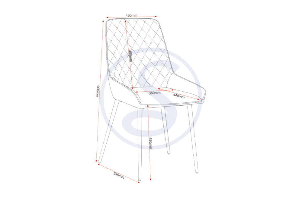 Athens Round Dining Set with Avery Chairs Concrete Effect/Black/Sapphire Blue Velvet