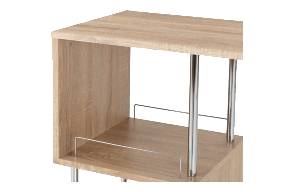 Charisma Home Bar Table Light Sonoma Oak Effect Veneer/Chrome