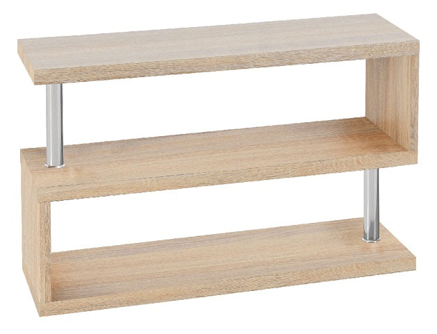 Charisma TV Stand - Light Sonoma Oak Effect Veneer/Chrome - furnishopuk
