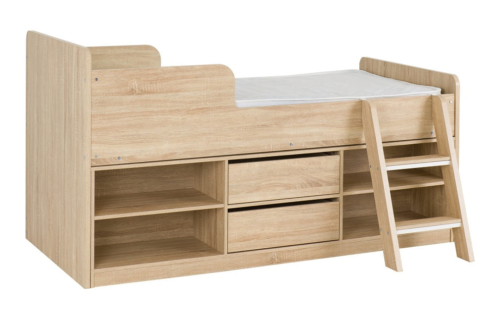 Felix Low Sleeper Bed Sonoma Oak Effect Veneer