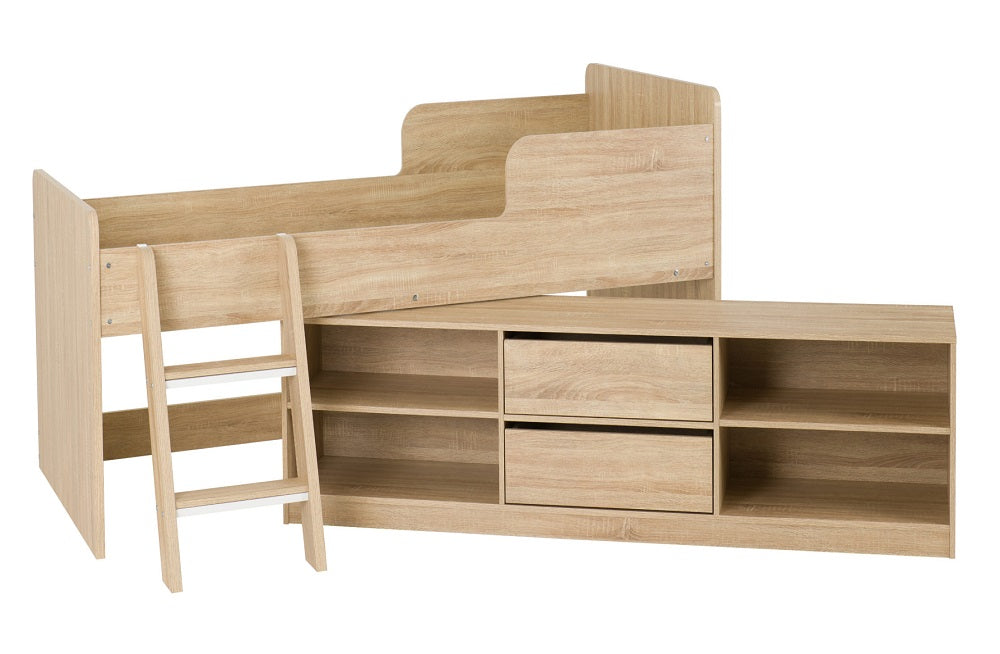 Felix Low Sleeper Bed Sonoma Oak Effect Veneer