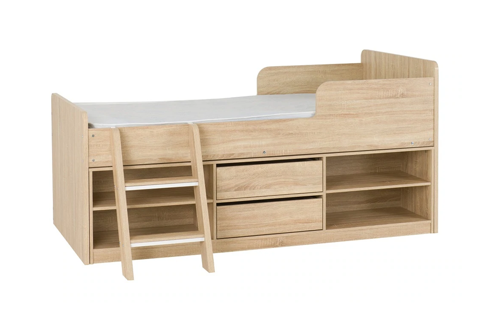 Felix Low Sleeper Bed Sonoma Oak Effect Veneer
