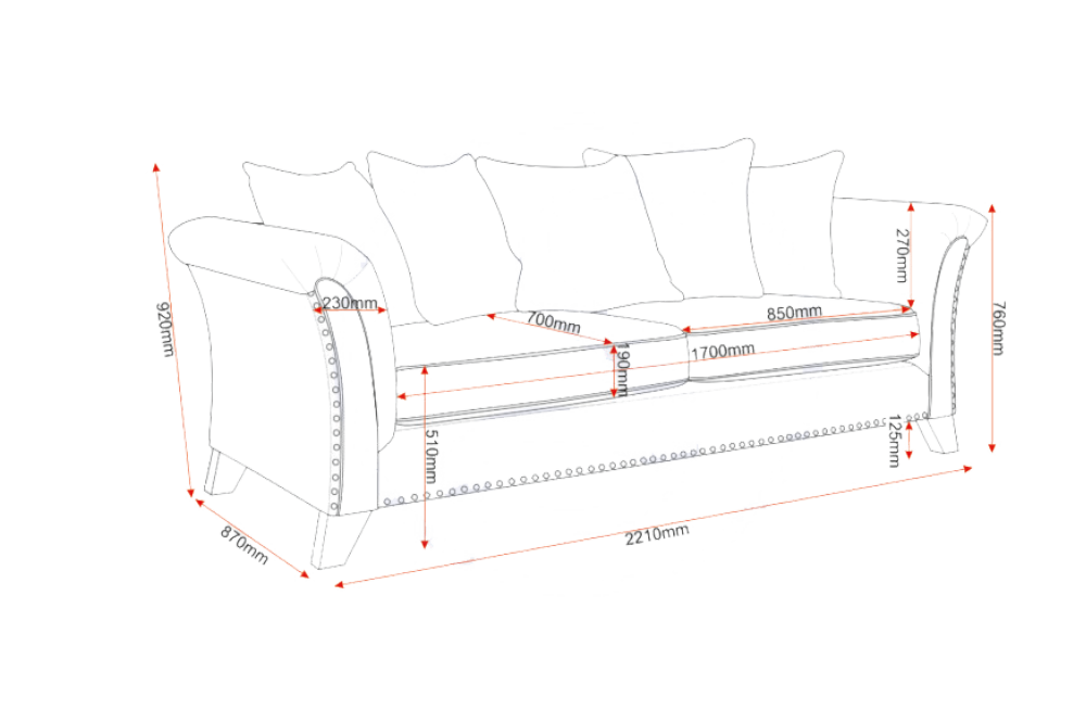 Grace 3 Seater Sofa