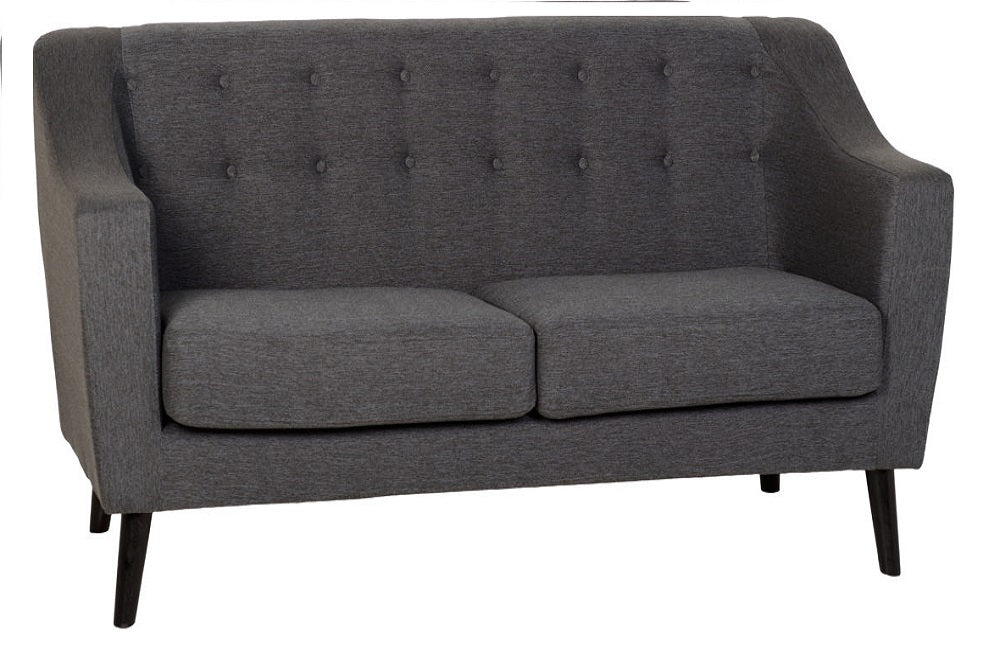 Dark Grey Fabric 3 Seater Sofa - furnishopuk