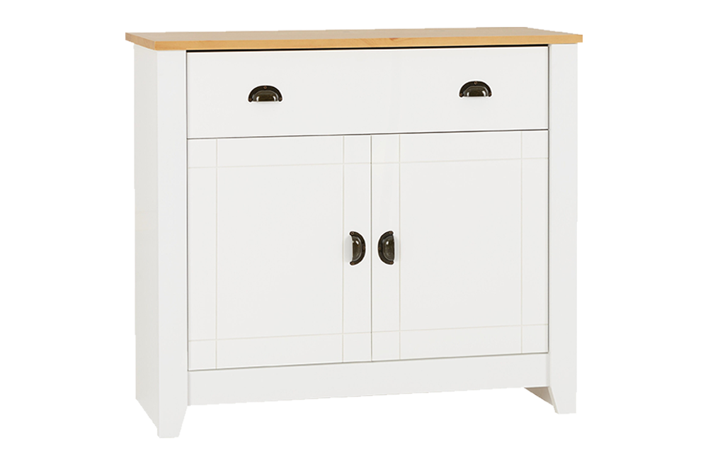 Ludlow Sideboard - White/Oak Lacquer - furnishopuk