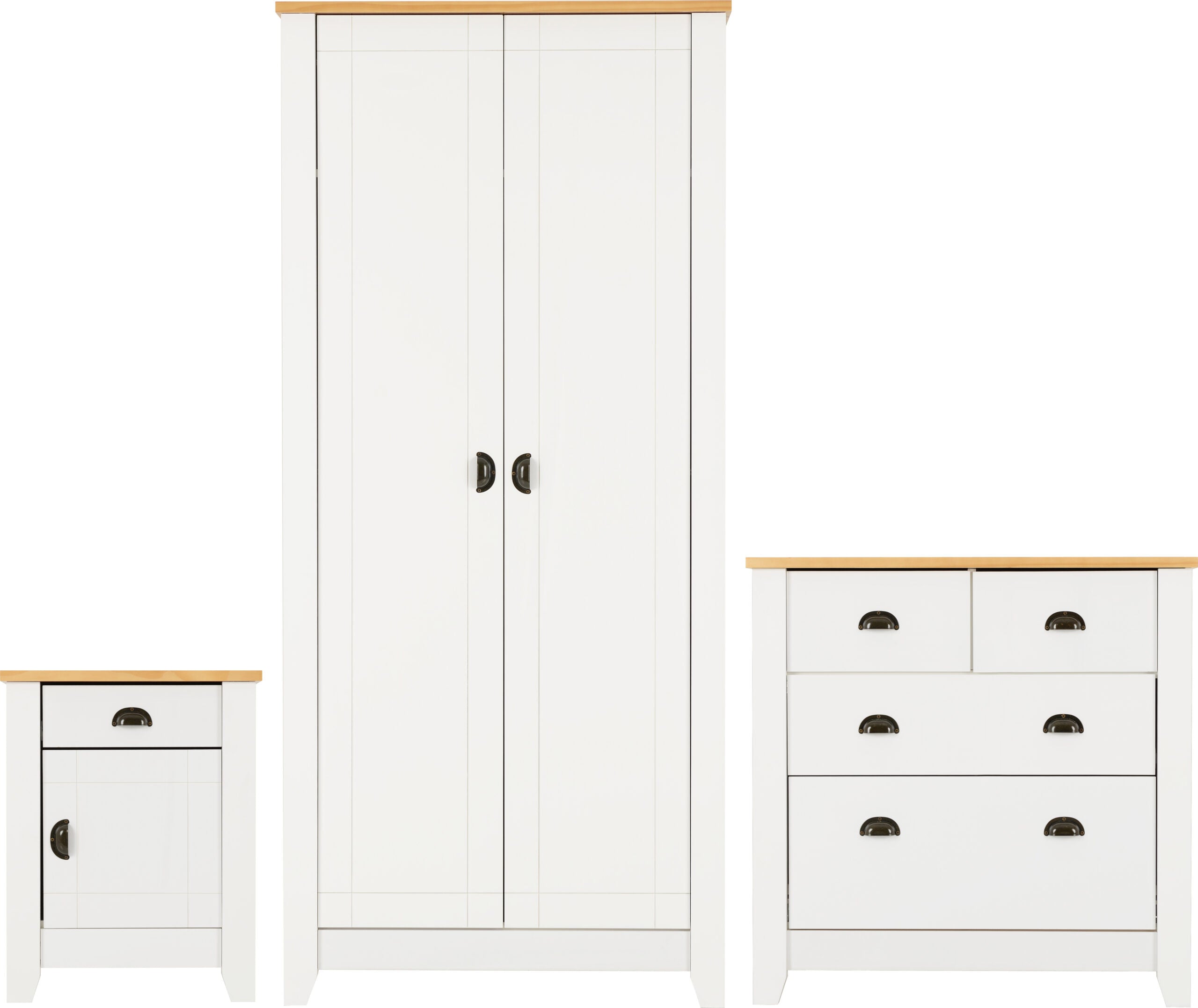 Ludlow Trio - White/Oak Lacquer