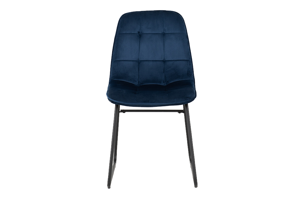 Avery Extending Dining Set with Lukas Chairs Concrete/Grey Oak Effect/Sapphire Blue Velvet