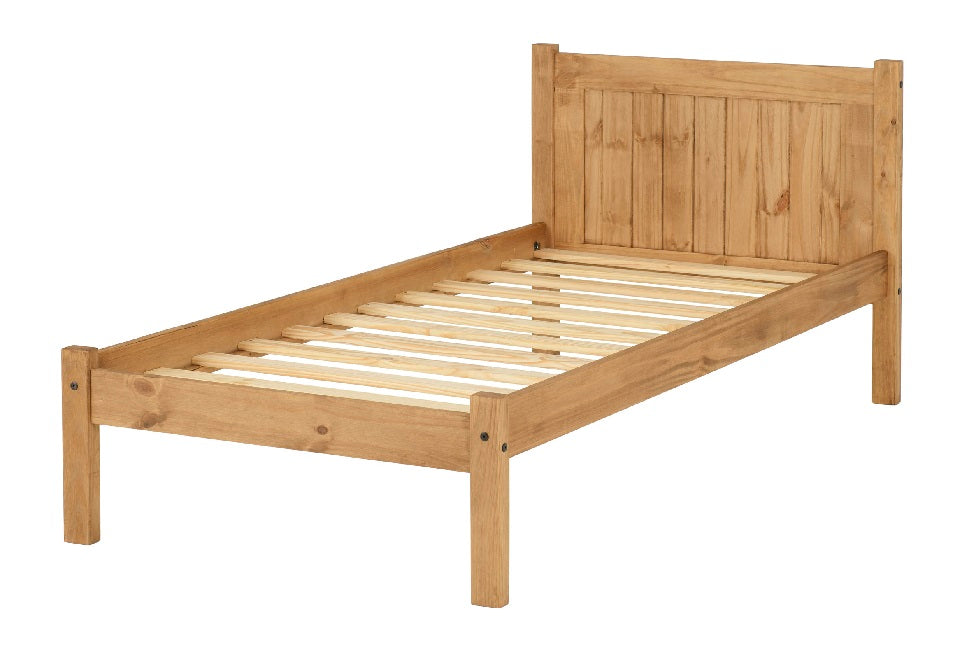 Maya 3FT Bed Distressed Waxed Pine - 3FT
