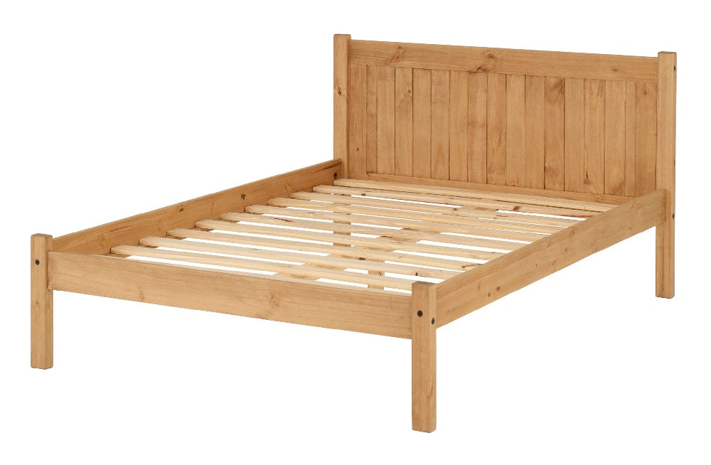 Maya 4FT Bed Distressed Waxed Pine