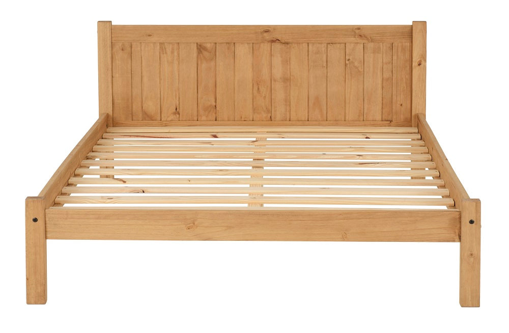 Maya 4FT Bed Distressed Waxed Pine