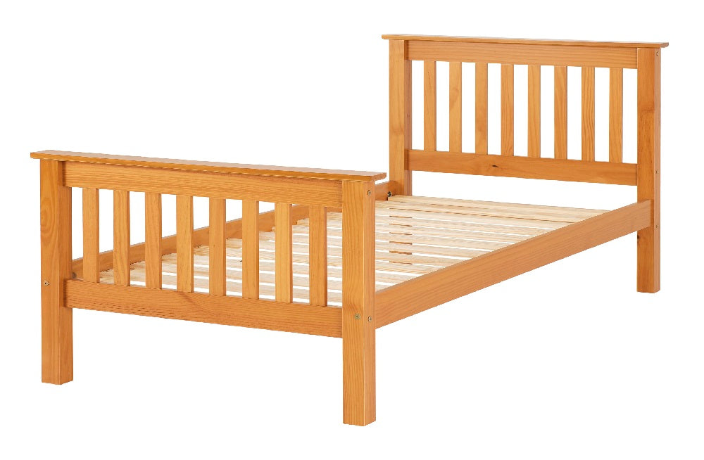 Monaco 3FT Bed High Foot End Antique Pine