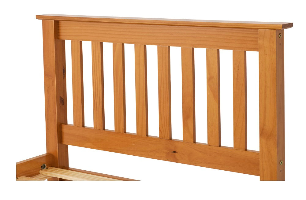 Monaco 3FT Bed High Foot End Antique Pine
