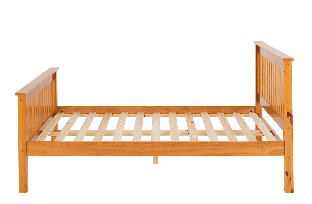 Monaco 4FT 6" Bed High Foot End Antique Pine
