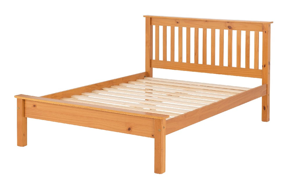 Monaco 4FT 6" Bed Low Foot End Antique Pine