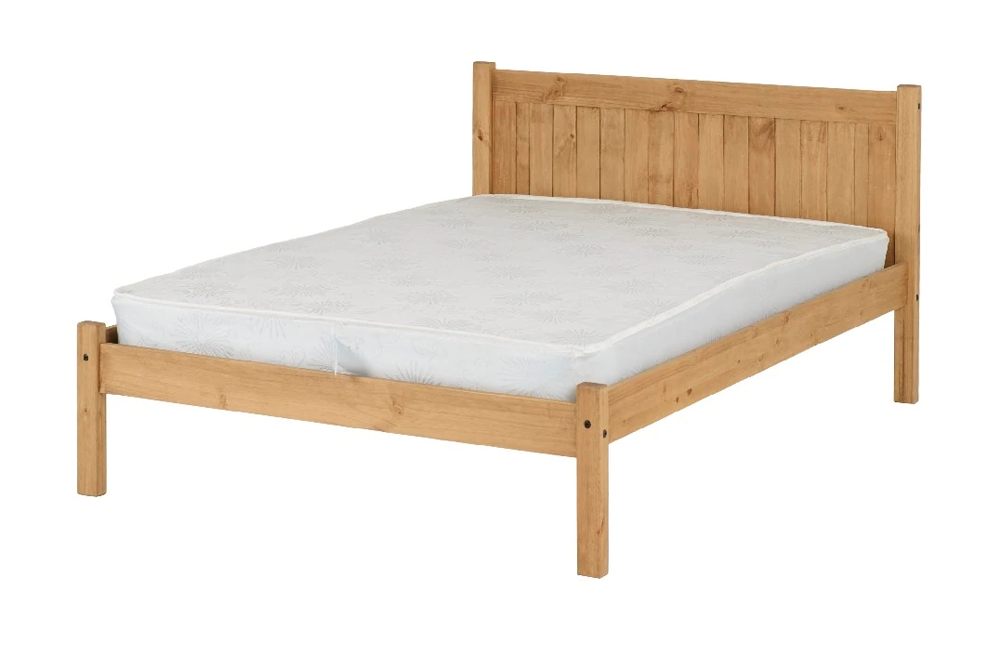 Maya 4FT Bed Distressed Waxed Pine