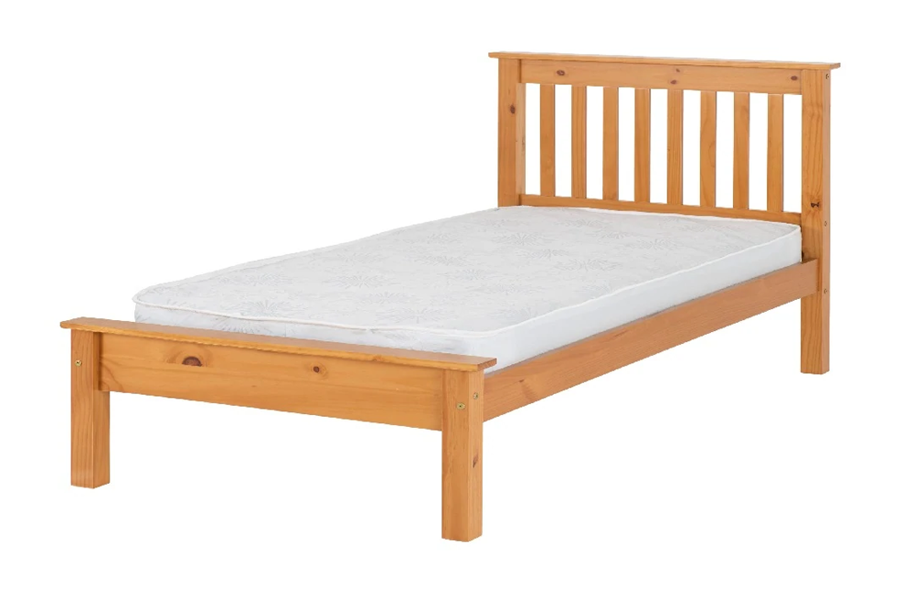 Monaco 3FT Bed Low Foot End Antique Pine