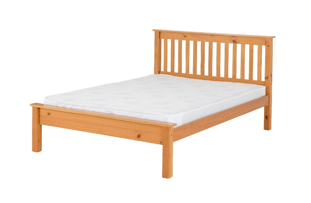 Monaco 4FT 6" Bed Low Foot End Antique Pine