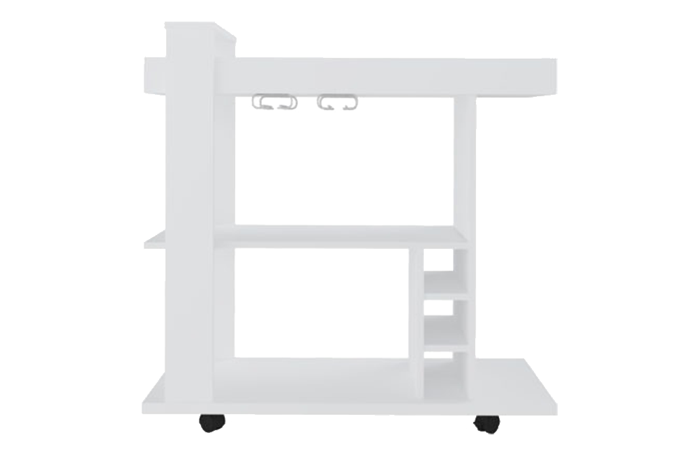 Naples Breakfast Bar/Drinks Cart White