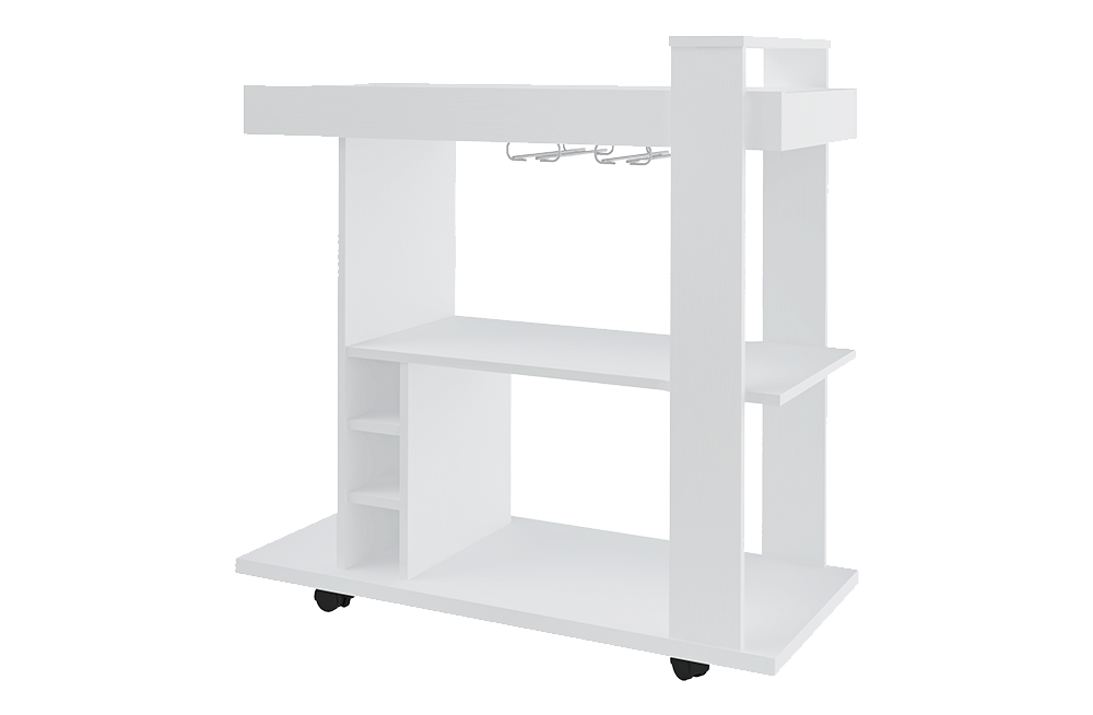 Naples Breakfast Bar/Drinks Cart White