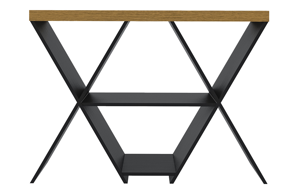 Naples Console Table Black/Pine Effect
