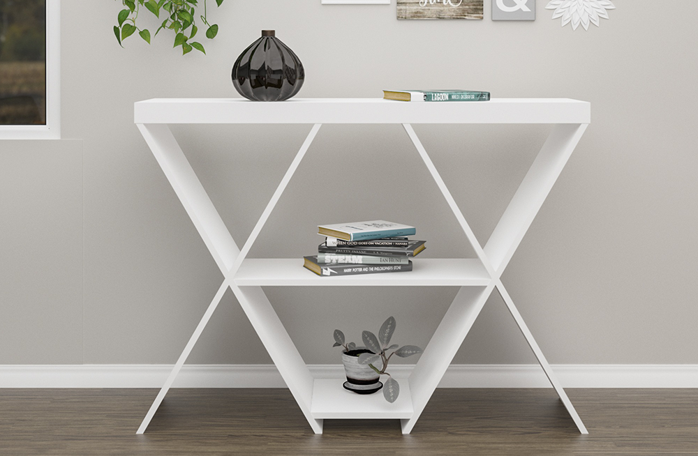 Naples Console Table White