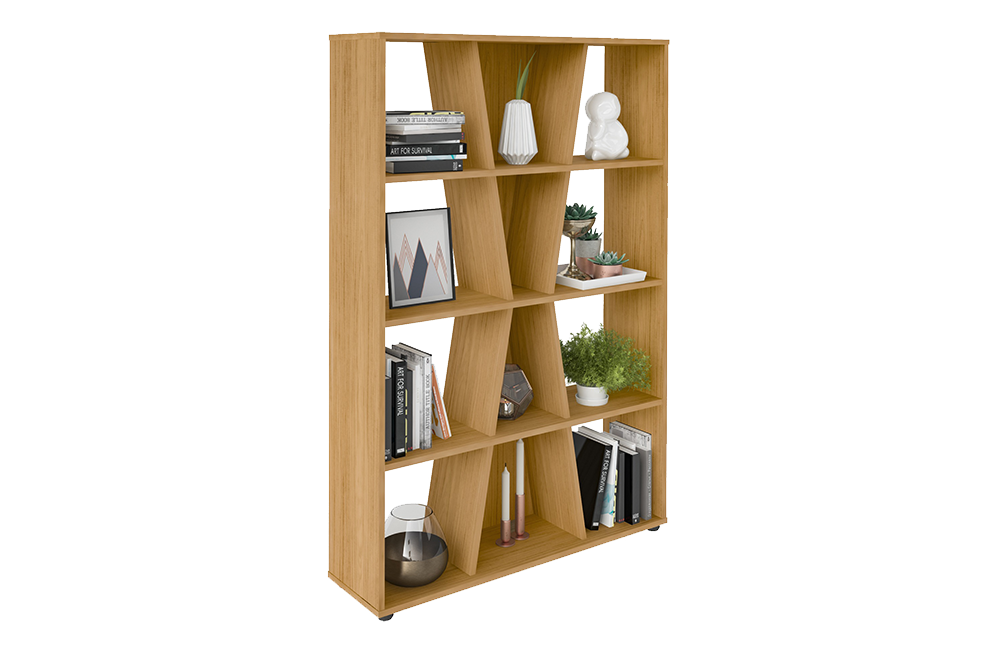 Naples Medium Bookcase Oak Effect