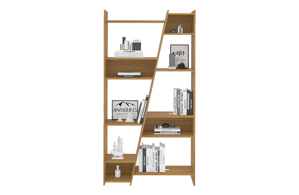 Naples Tall Bookcase Oak Effect